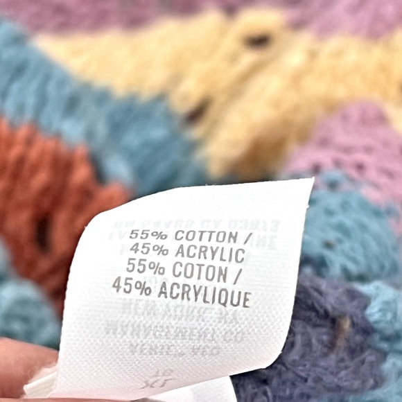 [Aerie]Pastel Multicolor Striped Crochet Knit Sleeveless Summer Tank Top… - Picture 6 of 8